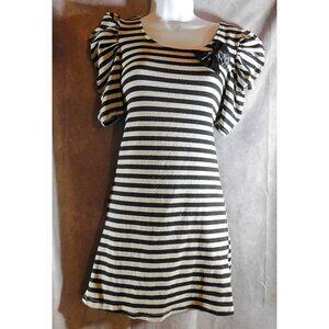 Miss Line Paris 80's Style Striped Dress.
